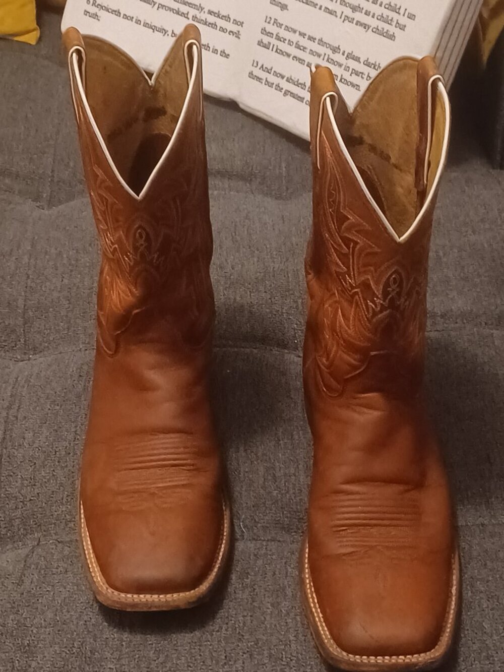 Vintage Justin Western Boots Men size 10 1/2